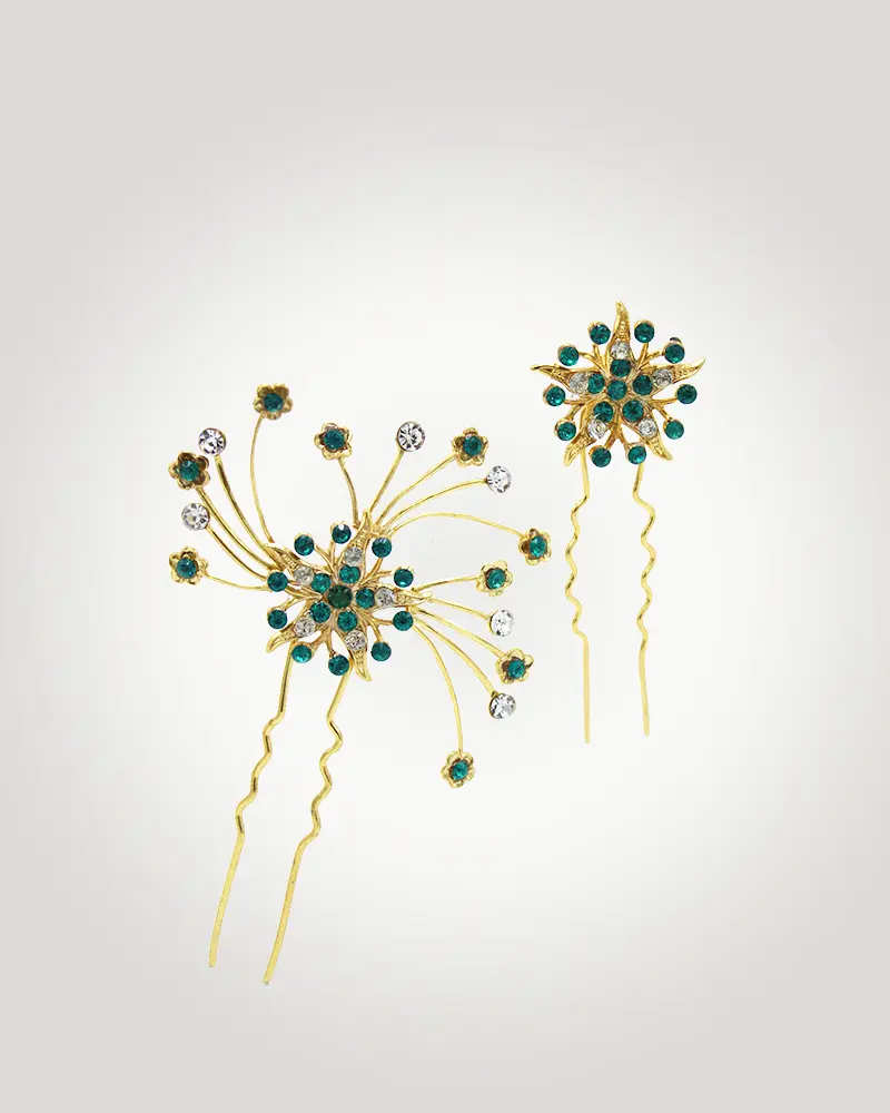 H3-001ver-OA Tocado peina estrella oro novia invitada boda fiesta evento