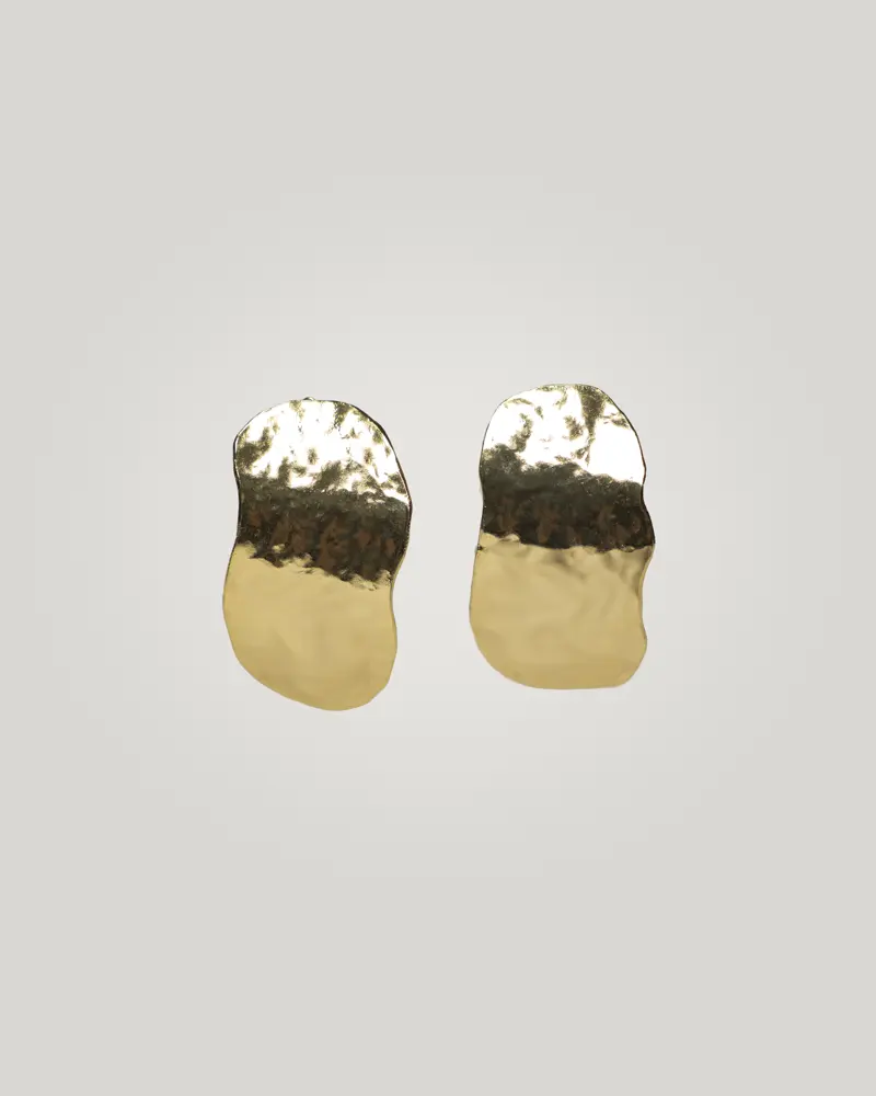 Pe-039-OA Pendientes originales oro hechos a mano para invitada con estilo