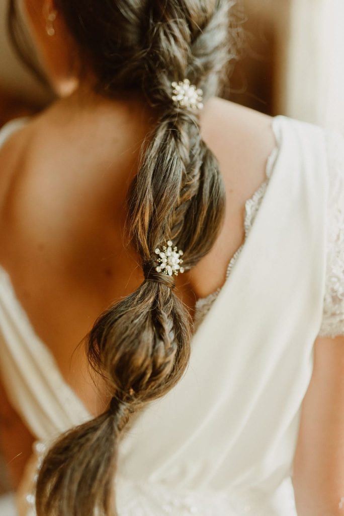 Horquillas novia estrellas trenza