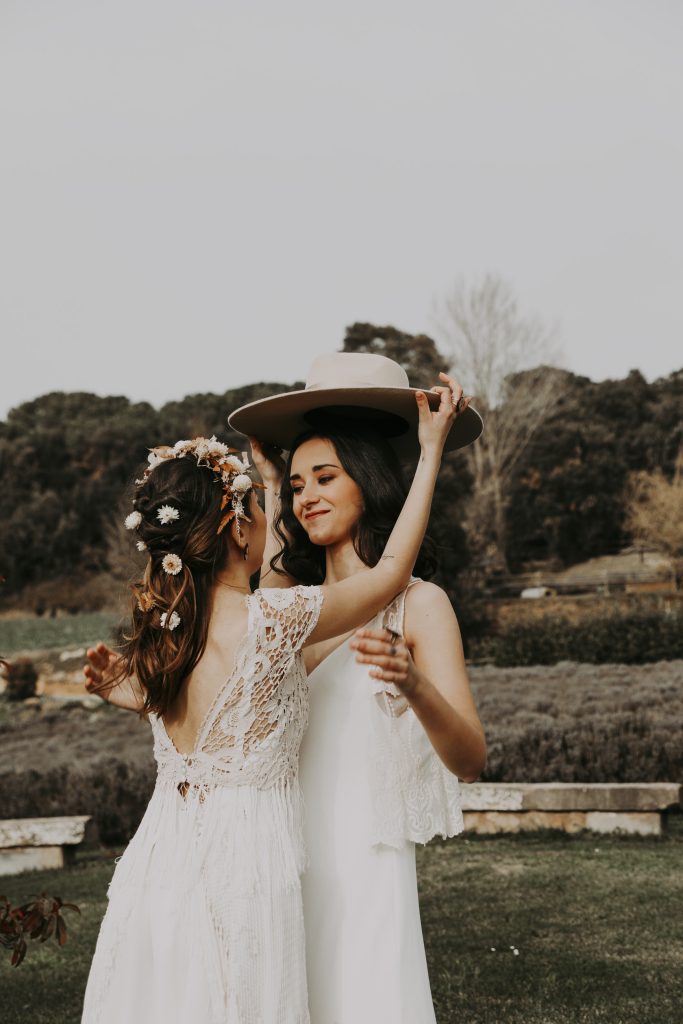 Tocado horquilla boda flores preservada novia